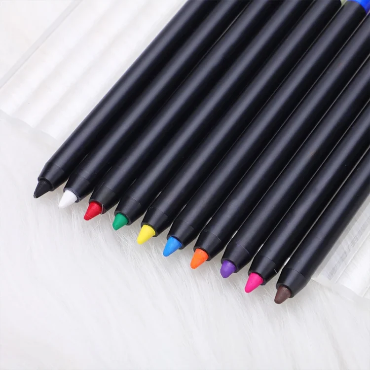 PM-11r High Pigment Waterproof Makeup Eyeliner Pencils 10 Colors Long Lasting Gel Eye Liner Pen - Image 6