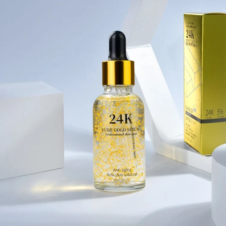 AiXin Hot Selling 30ML 24K Gold Serum Korea Deep Moisturizing Anti Aging Fade Fine Lines Beauty Skin Care OEM 24K Gold Serum - Image 2