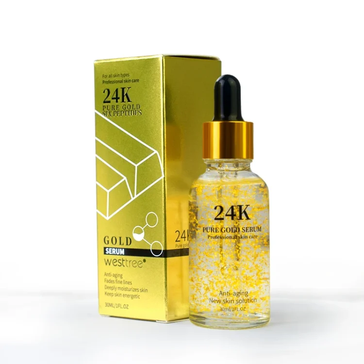 AiXin Hot Selling 30ML 24K Gold Serum Korea Deep Moisturizing Anti Aging Fade Fine Lines Beauty Skin Care OEM 24K Gold Serum - Image 4