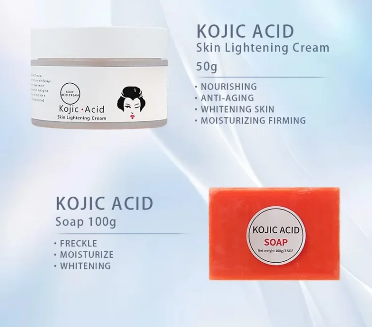 High Quality Kojic Acid Moisturizing Anti Acne Dark Spot Whitening Private Label Body Cream Facial Handmade Soap Skin Care Se - Image 2