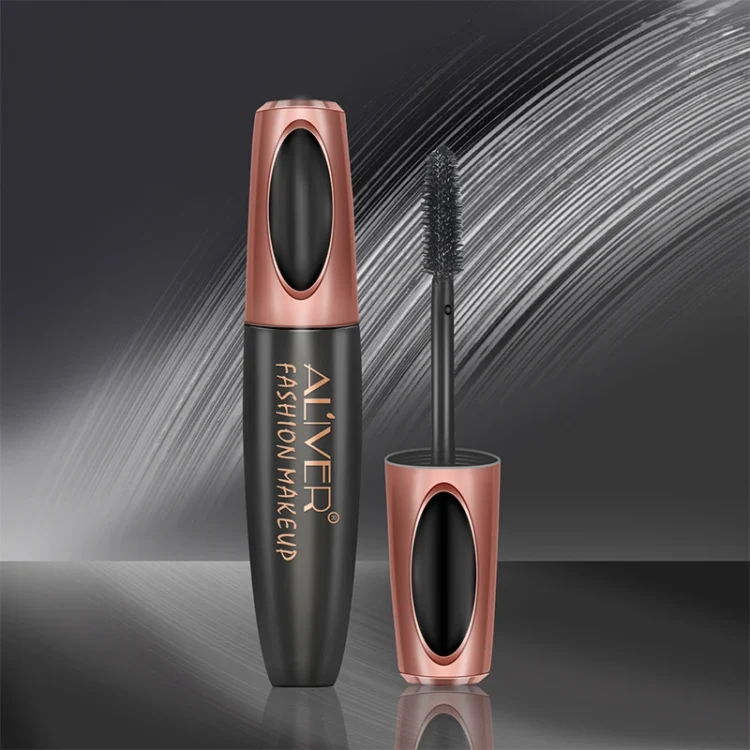 ALIVER High Quality Waterproof Eyelash Mascara Custom Private Label 4d Fiber Extender Mascara for Women Makeup - Image 3