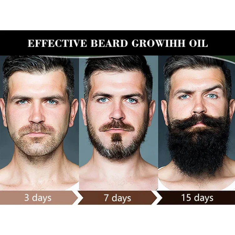 Guangzhou Factory Man  Beard Care Herbal Beard Oil for Beard Massage - Image 2