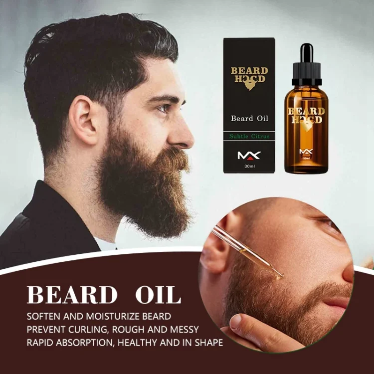 Guangzhou Factory Man  Beard Care Herbal Beard Oil for Beard Massage - Image 6