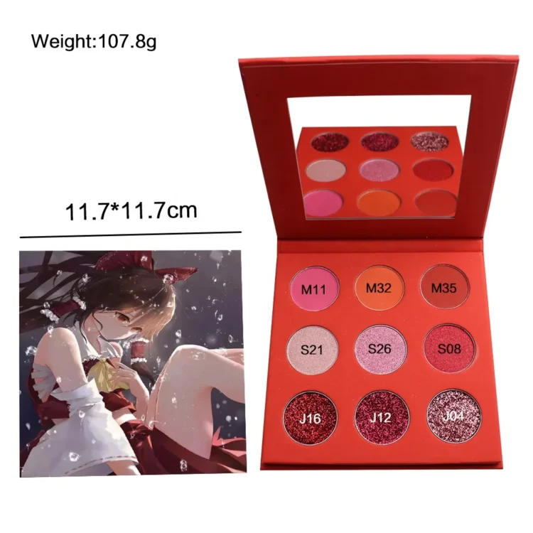 Eye Shadow Professional Cardboard Makeup No Brand Custom Color Shimmer Matte Palette Eyeshadow Private Label 9 Colors Waterproof - Image 3